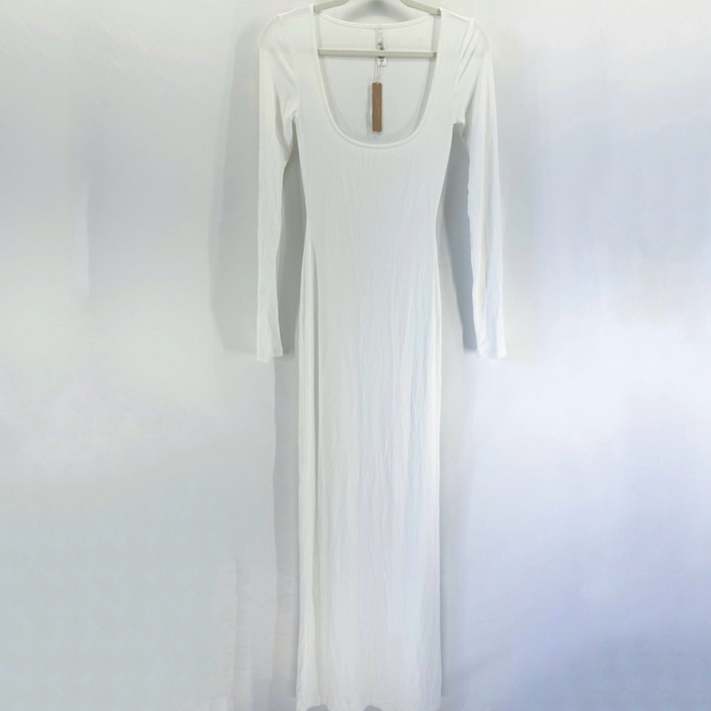 SKIMS White Long Sleeve Dress